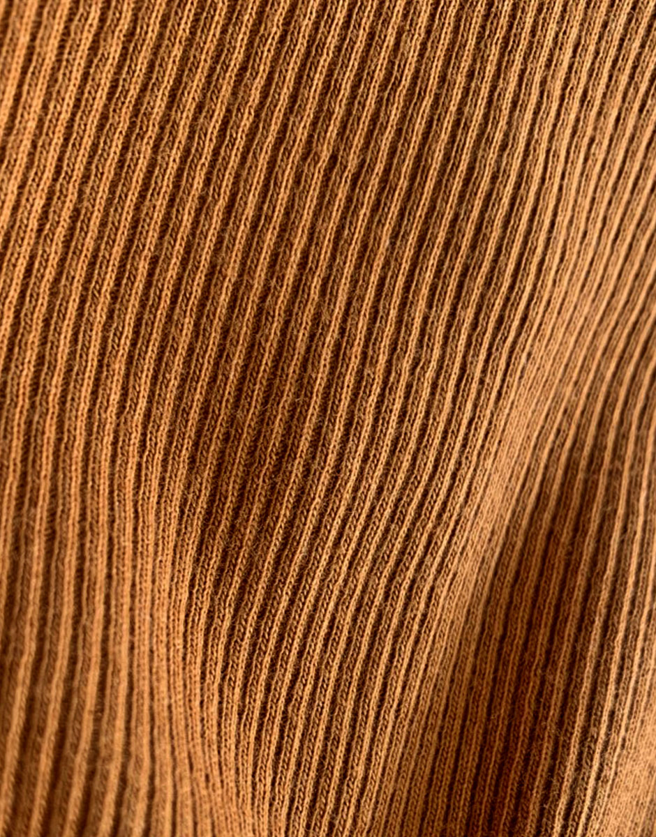 Body in ripped knit cognac