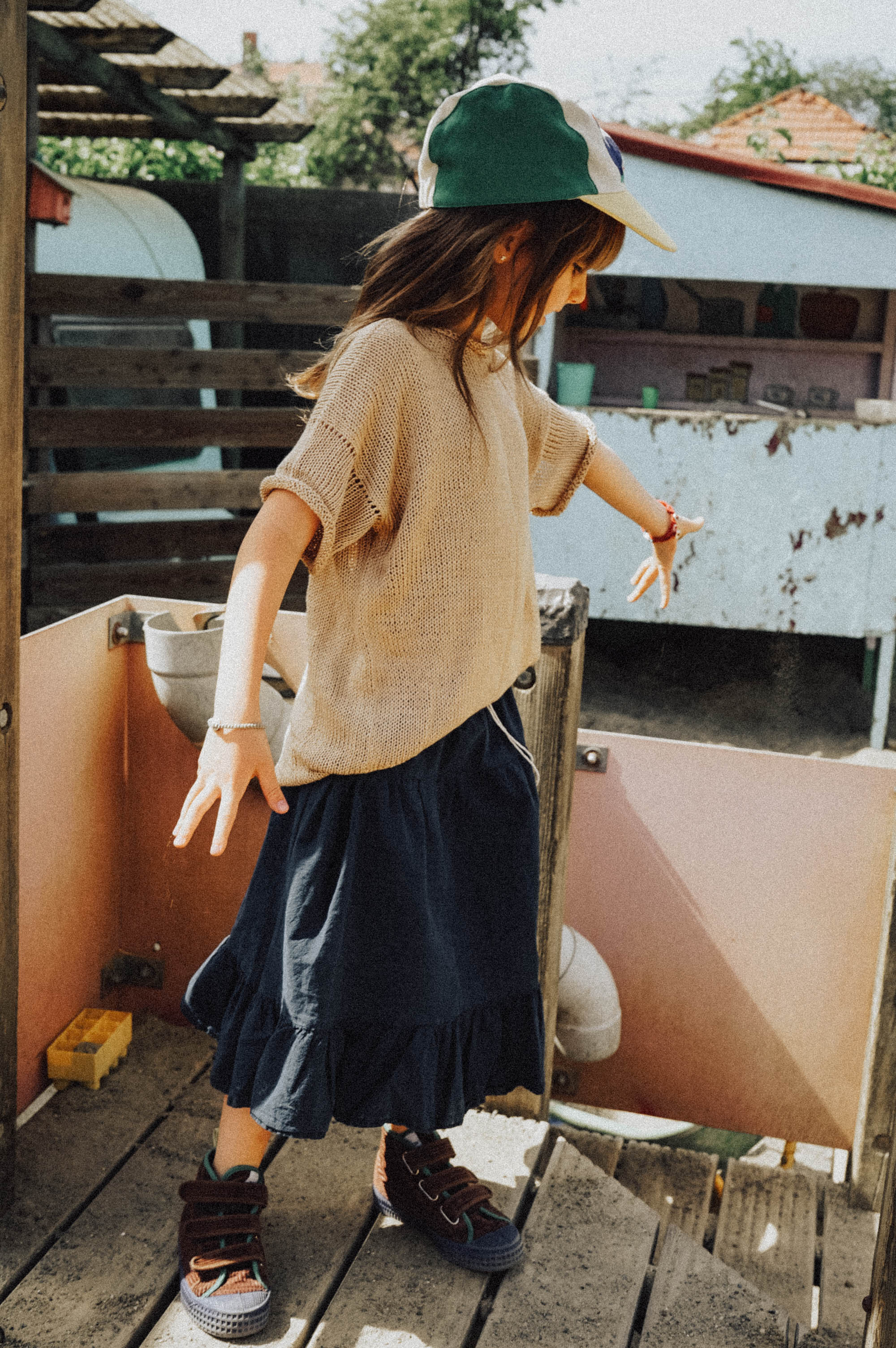 Hand made linen skirt