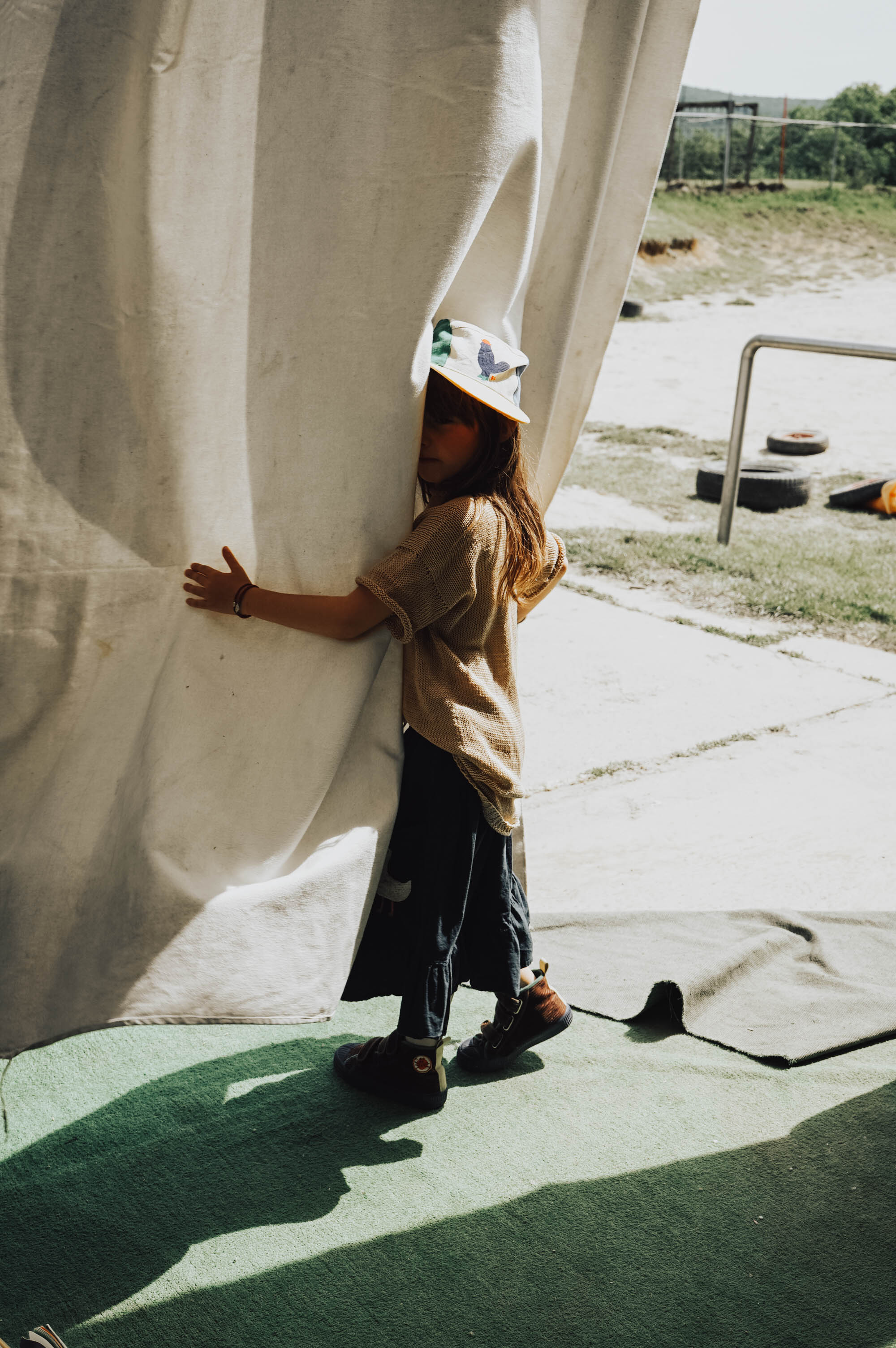 Hand made linen skirt