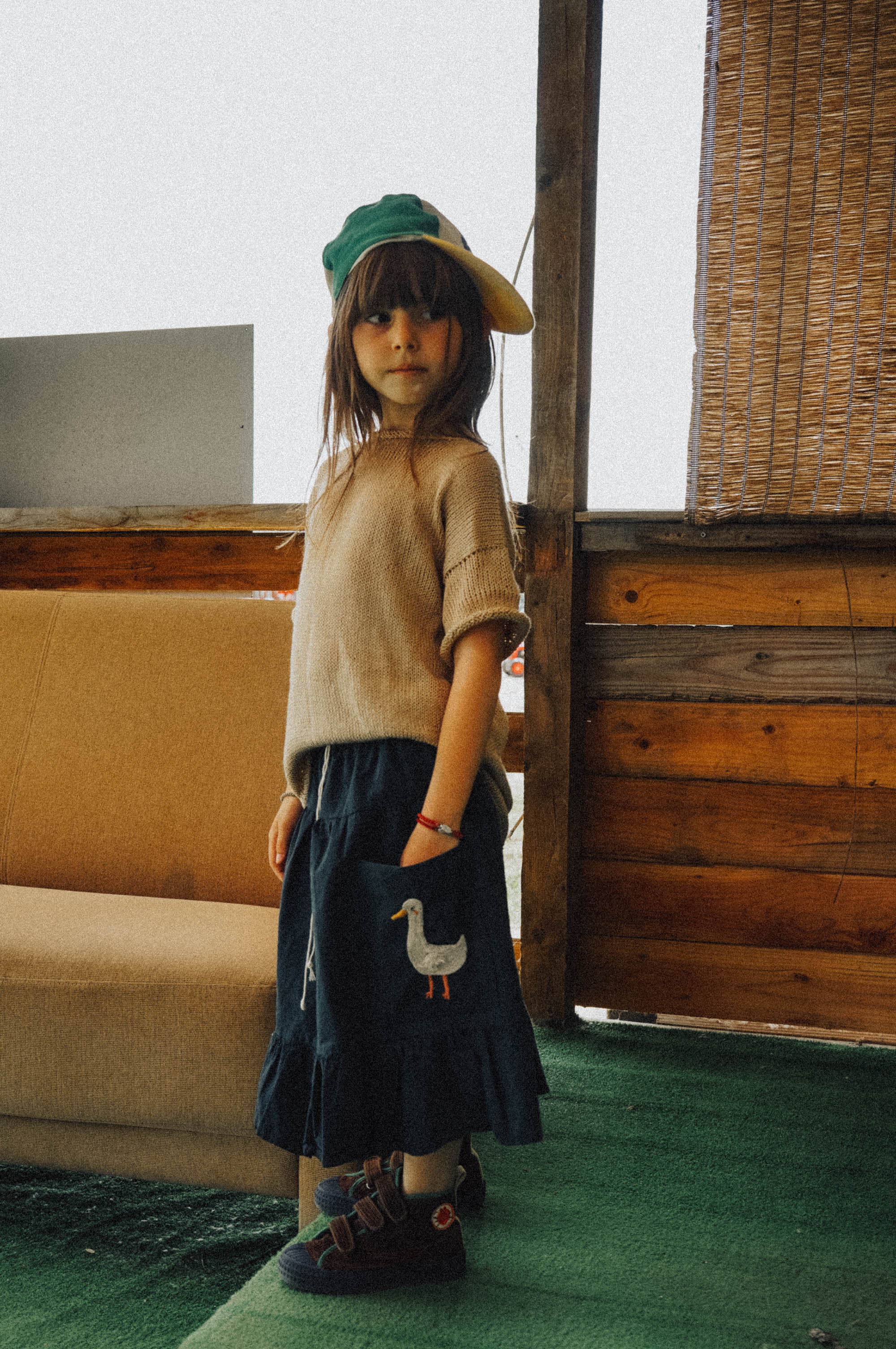 Hand made linen skirt