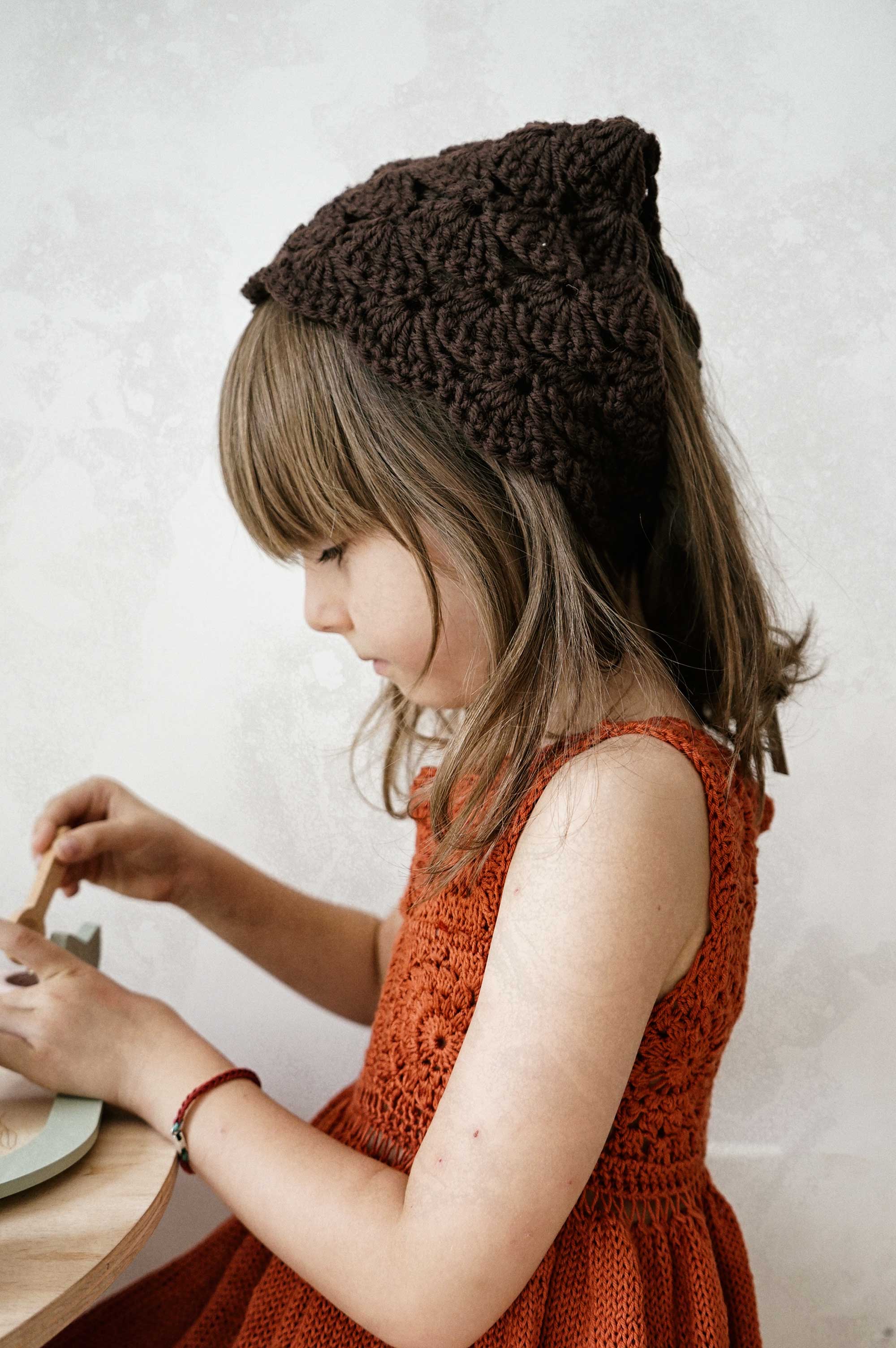 Hand knitted dress