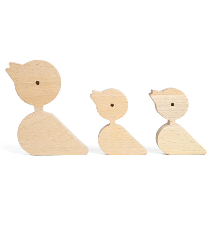 Wooden Bird Set Of 3
