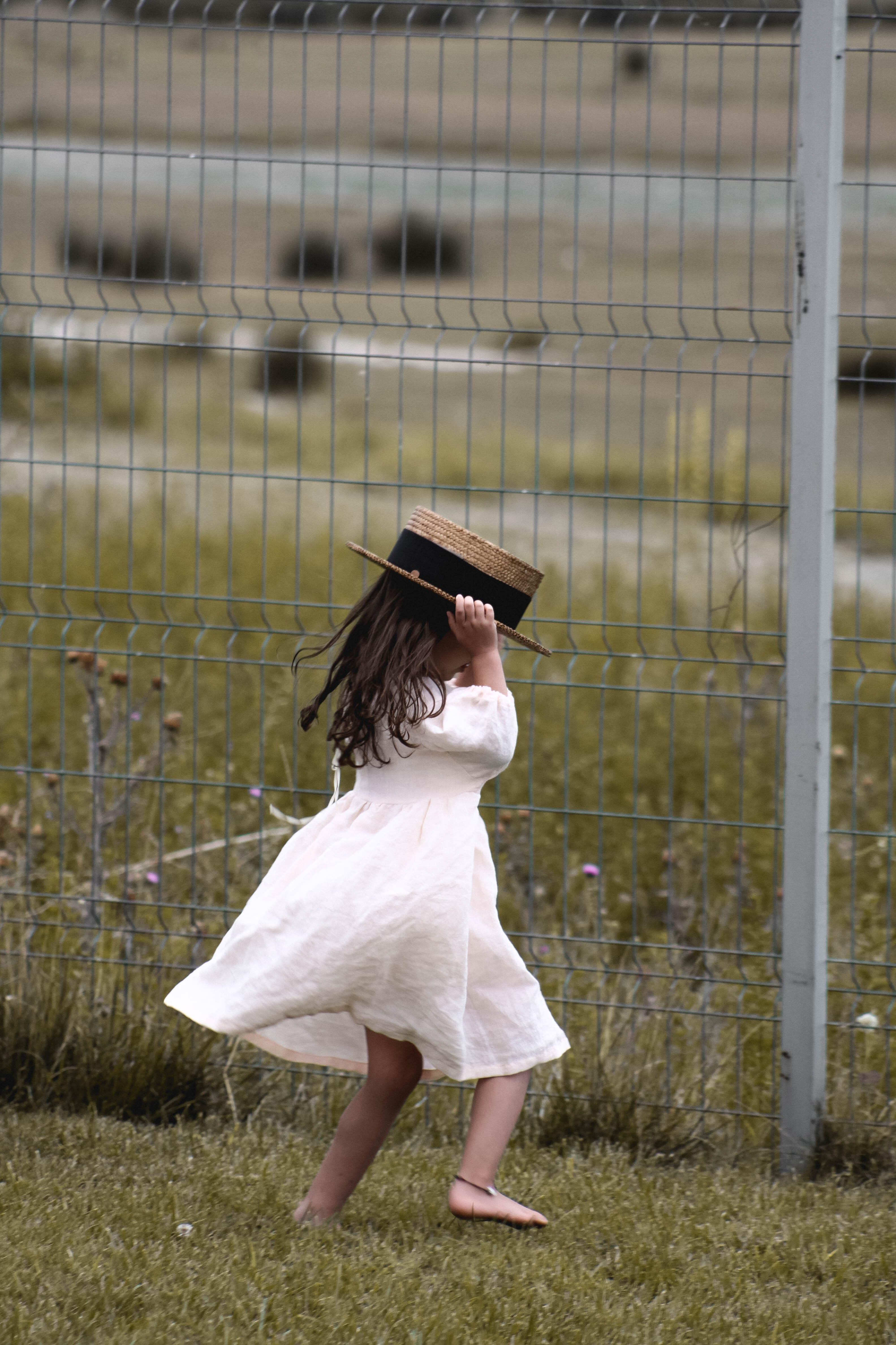 Dusty sand linen dress