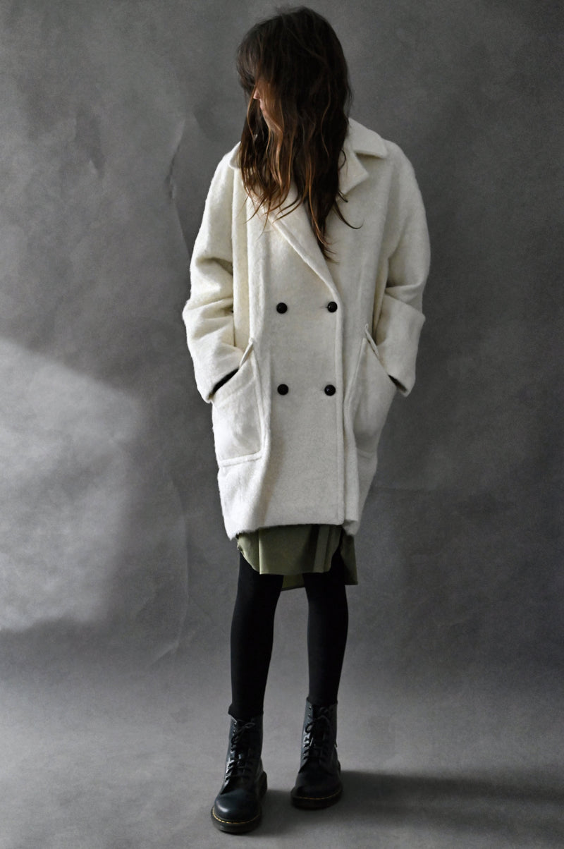 Up in clouds Wool Trench