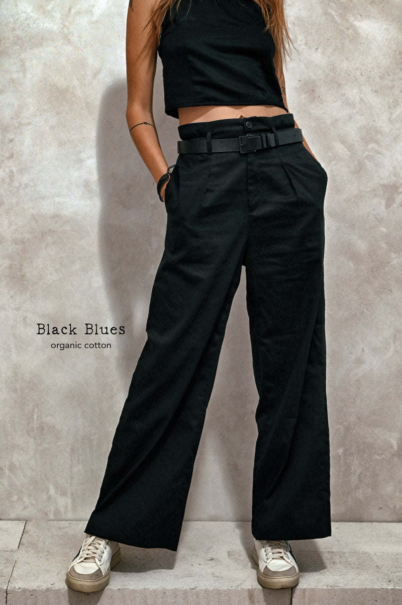 Black Blues Trousers
