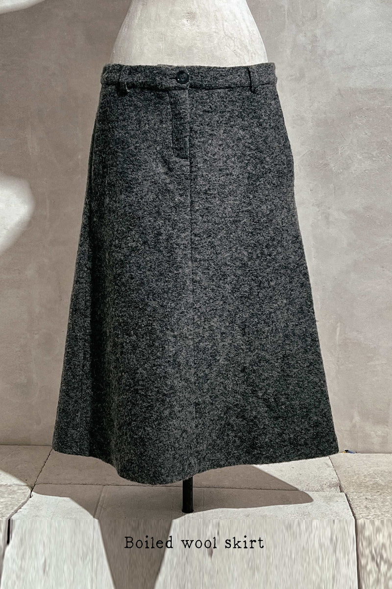 Boiled Wool skirt