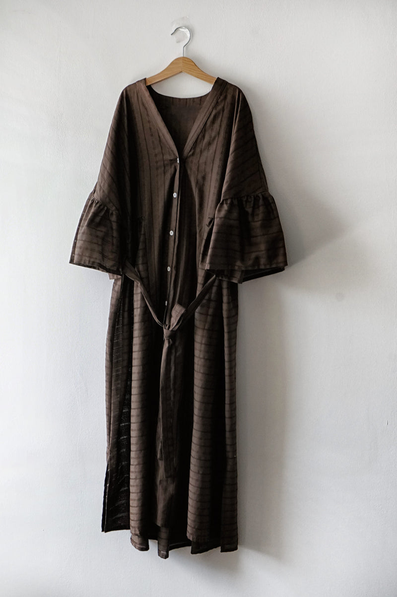 Brown cotton dress 2