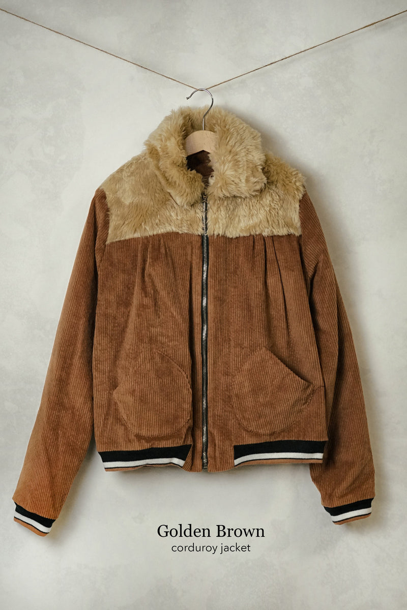 Golden Brown corduroy jacket