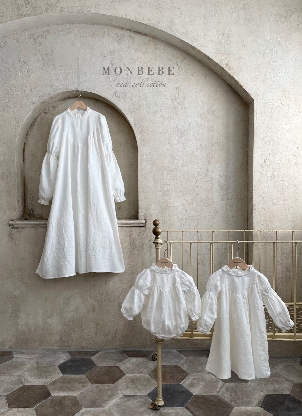 Leah Dress (White Linen)