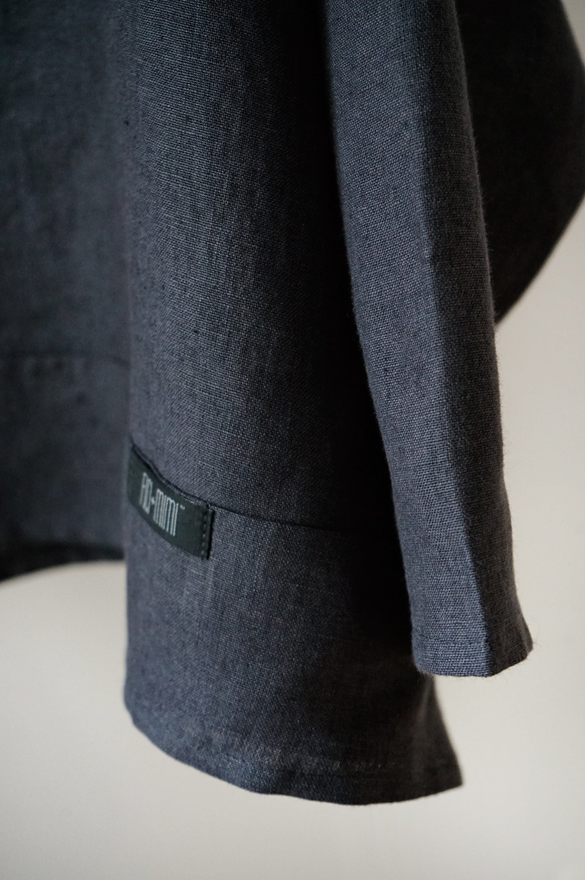 Dark Blue Sea Linen Top