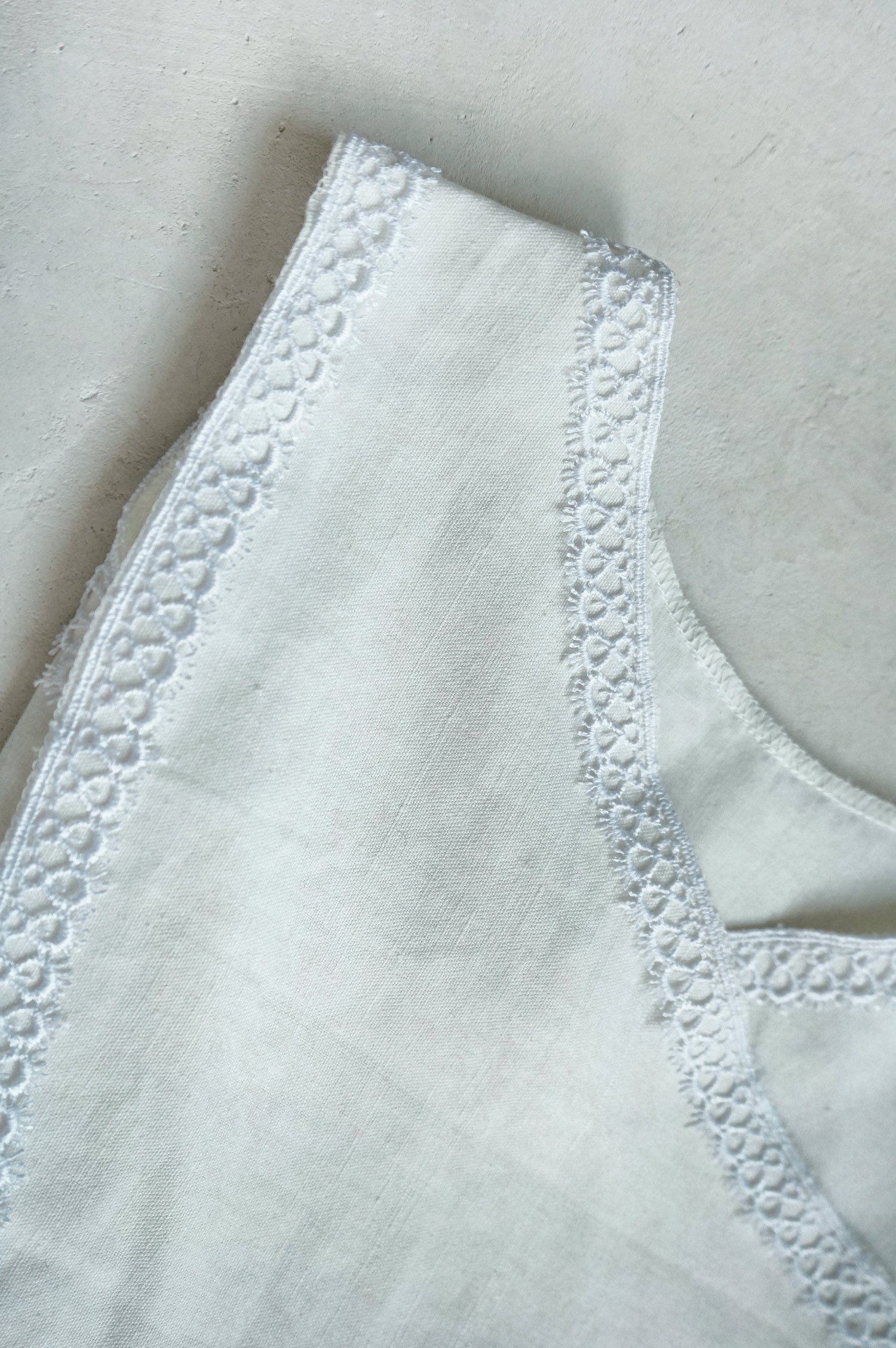 Cross back linen top