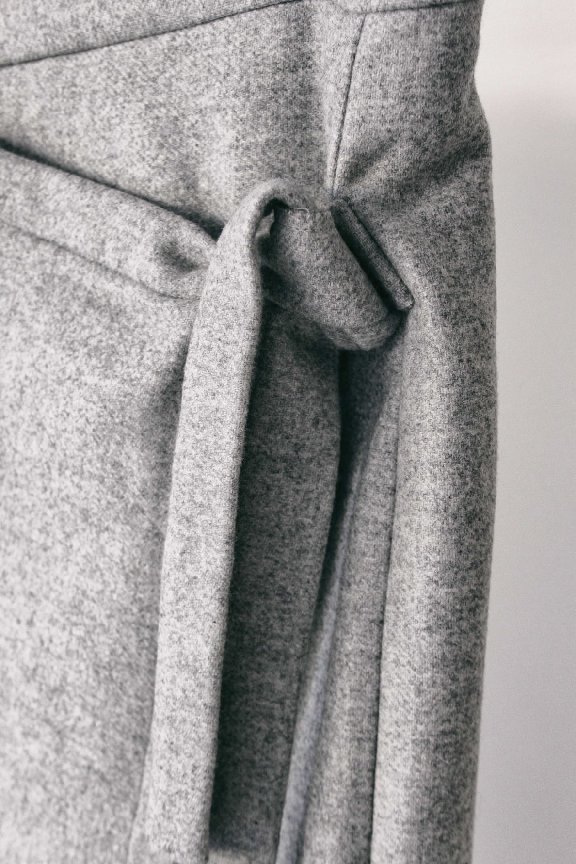 Asymmetric Wool skirt
