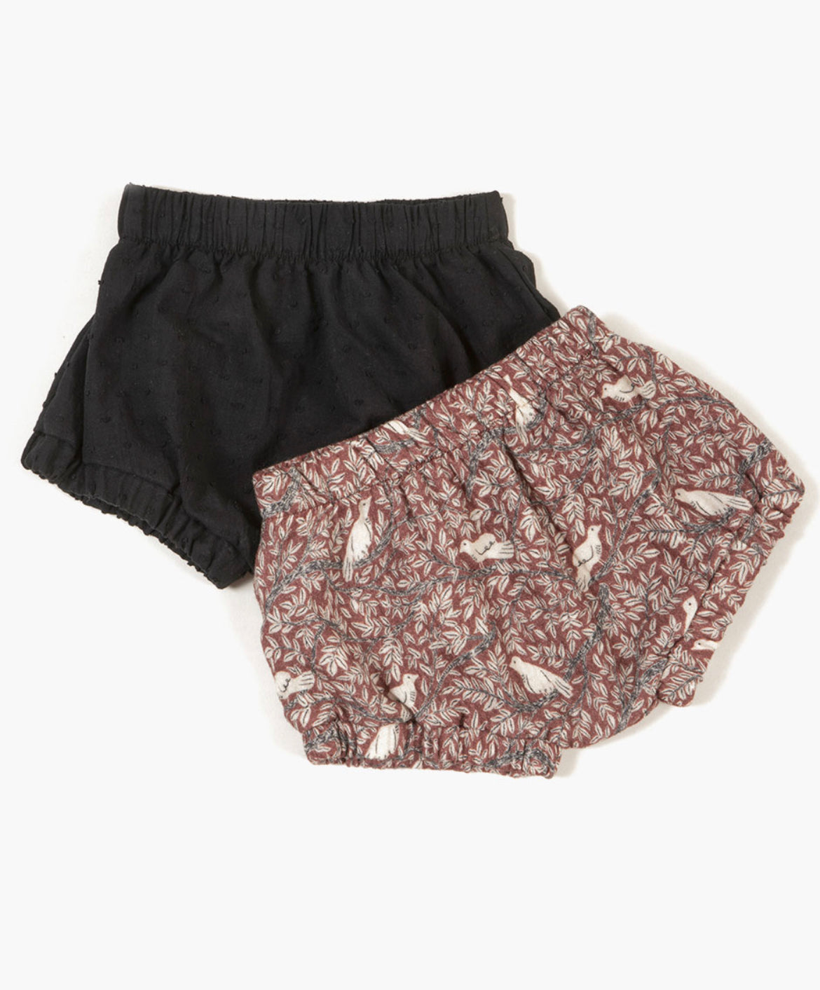 Colombe et plumetis noir baby bloomers
