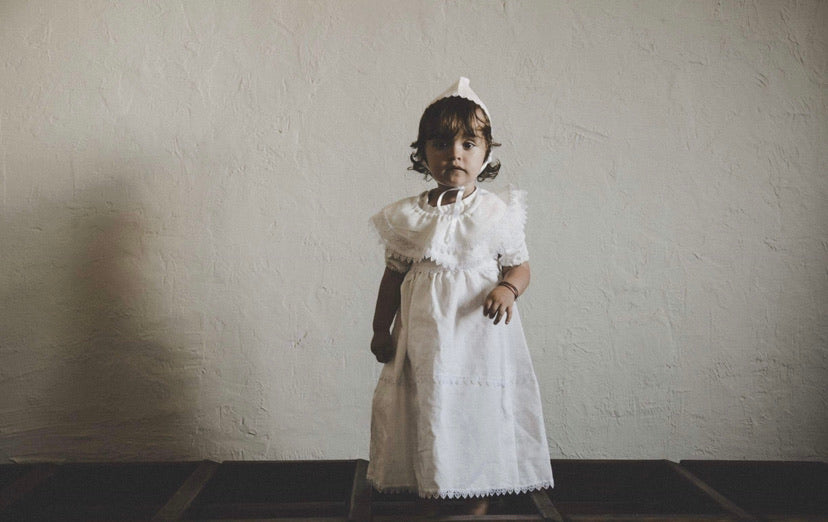 Handmade Christening linen set