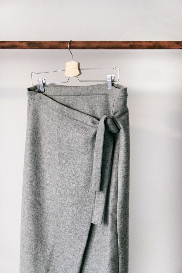 Asymmetric Wool skirt