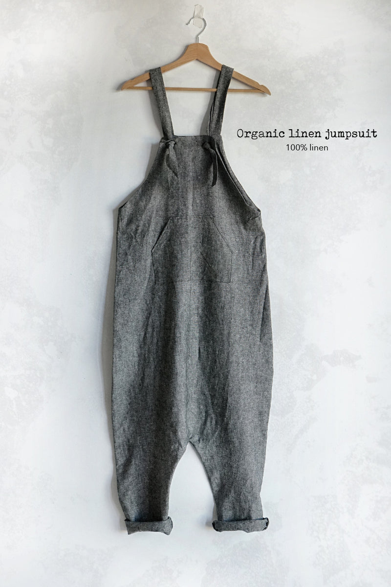 Organic linen jumpsuit