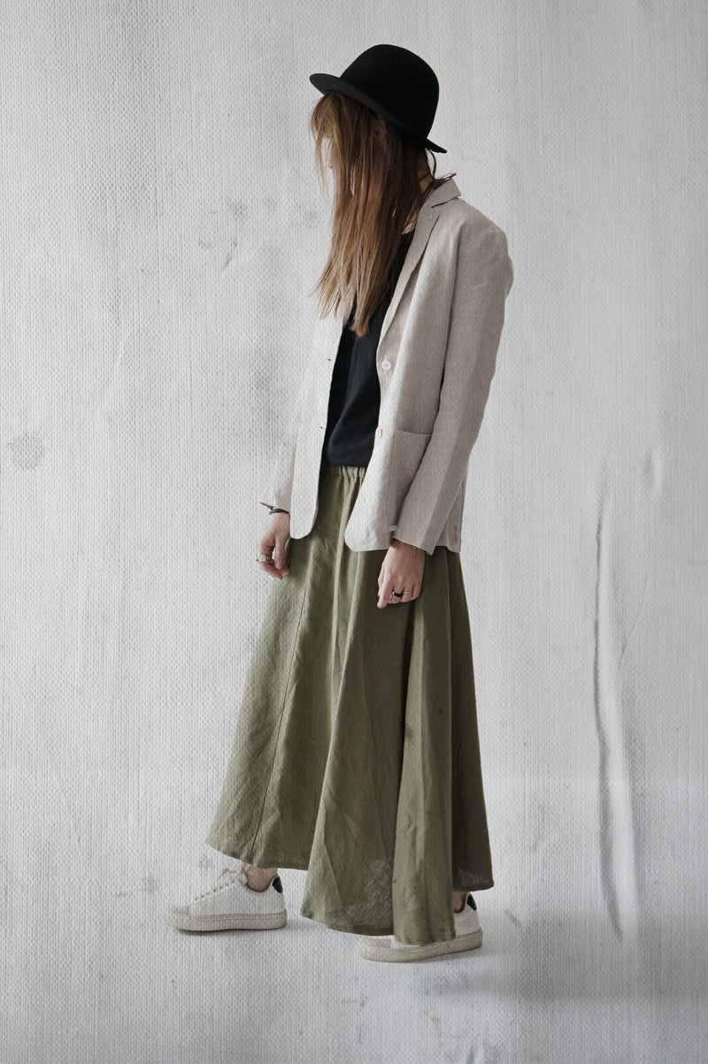 Organic linen skirt