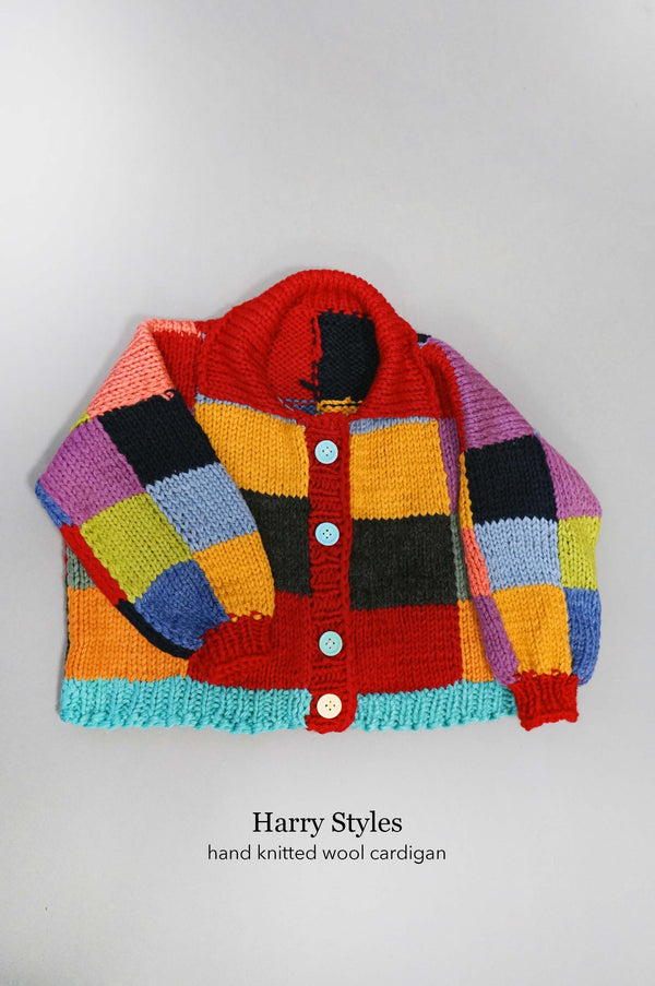 Harry Styles hand knitted cardigan