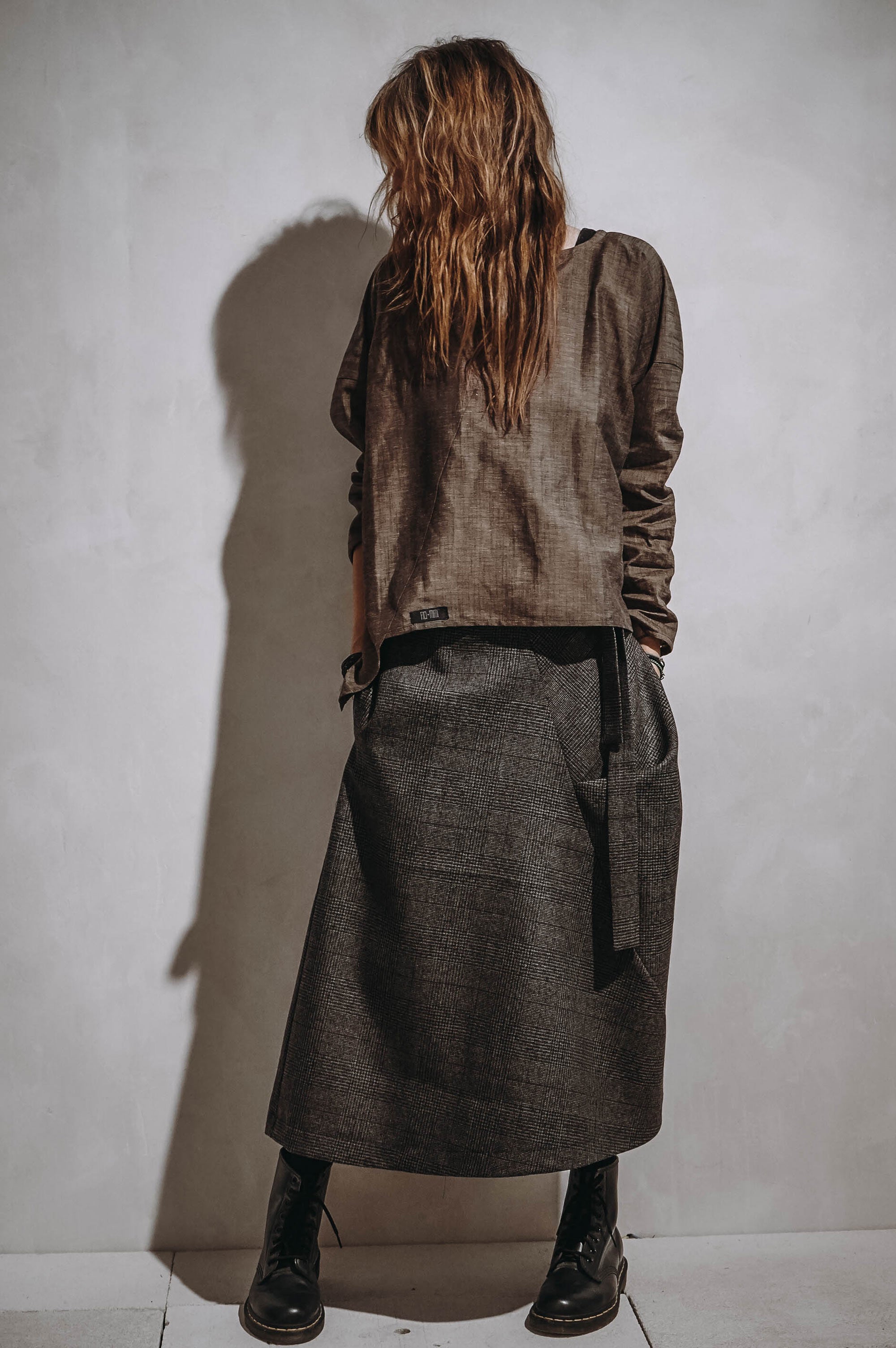 So she says wool skirt