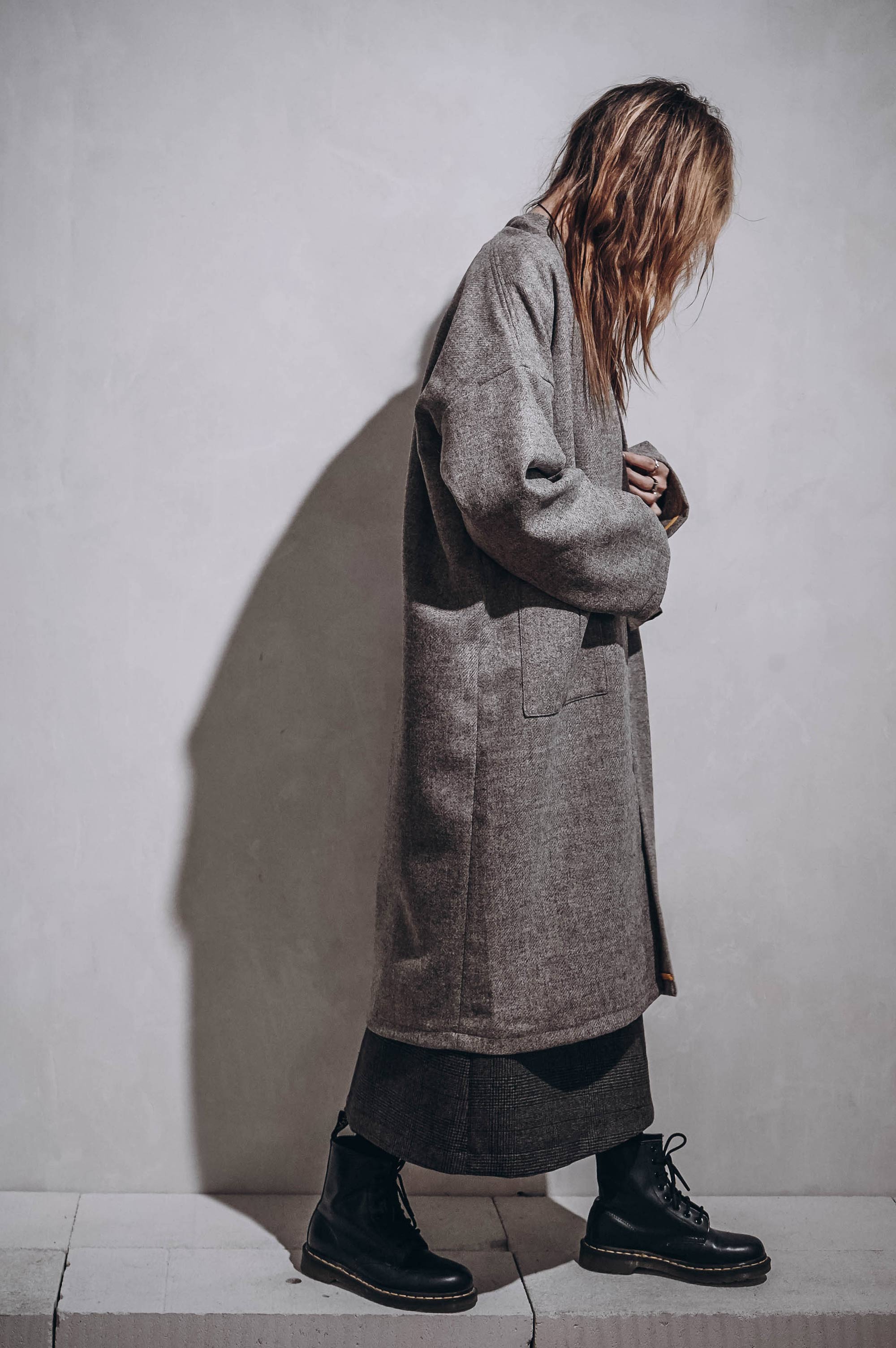 Mixed Shadows Wool Trench