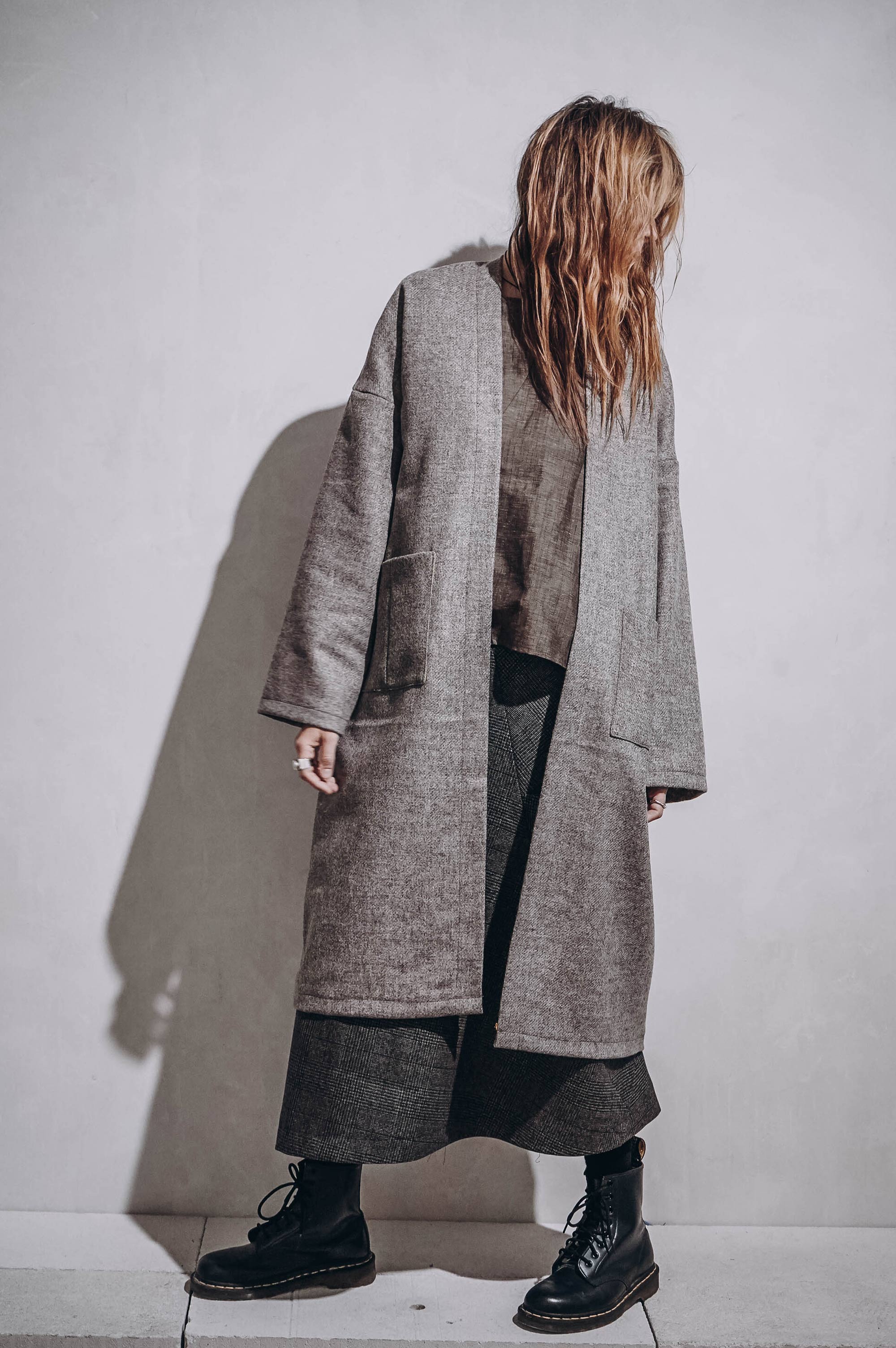Mixed Shadows Wool Trench