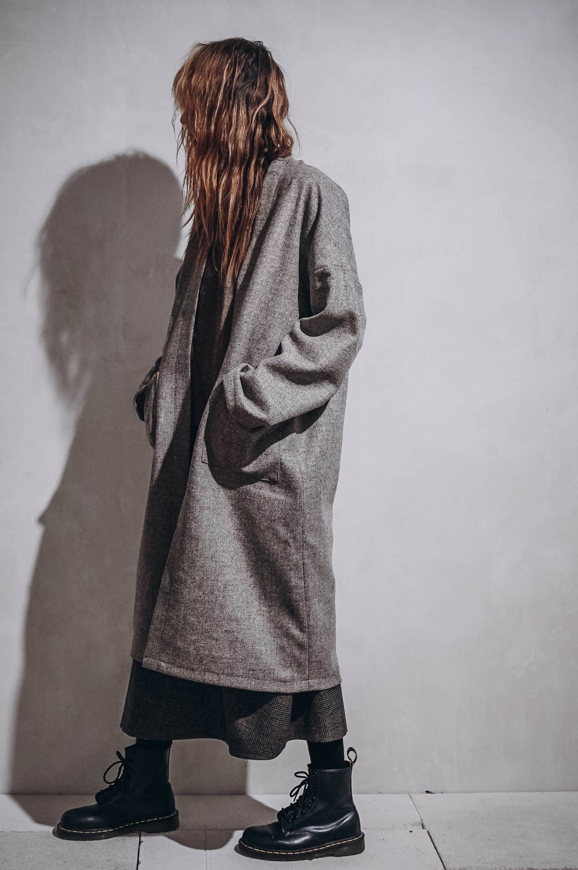 Mixed Shadows Wool Trench