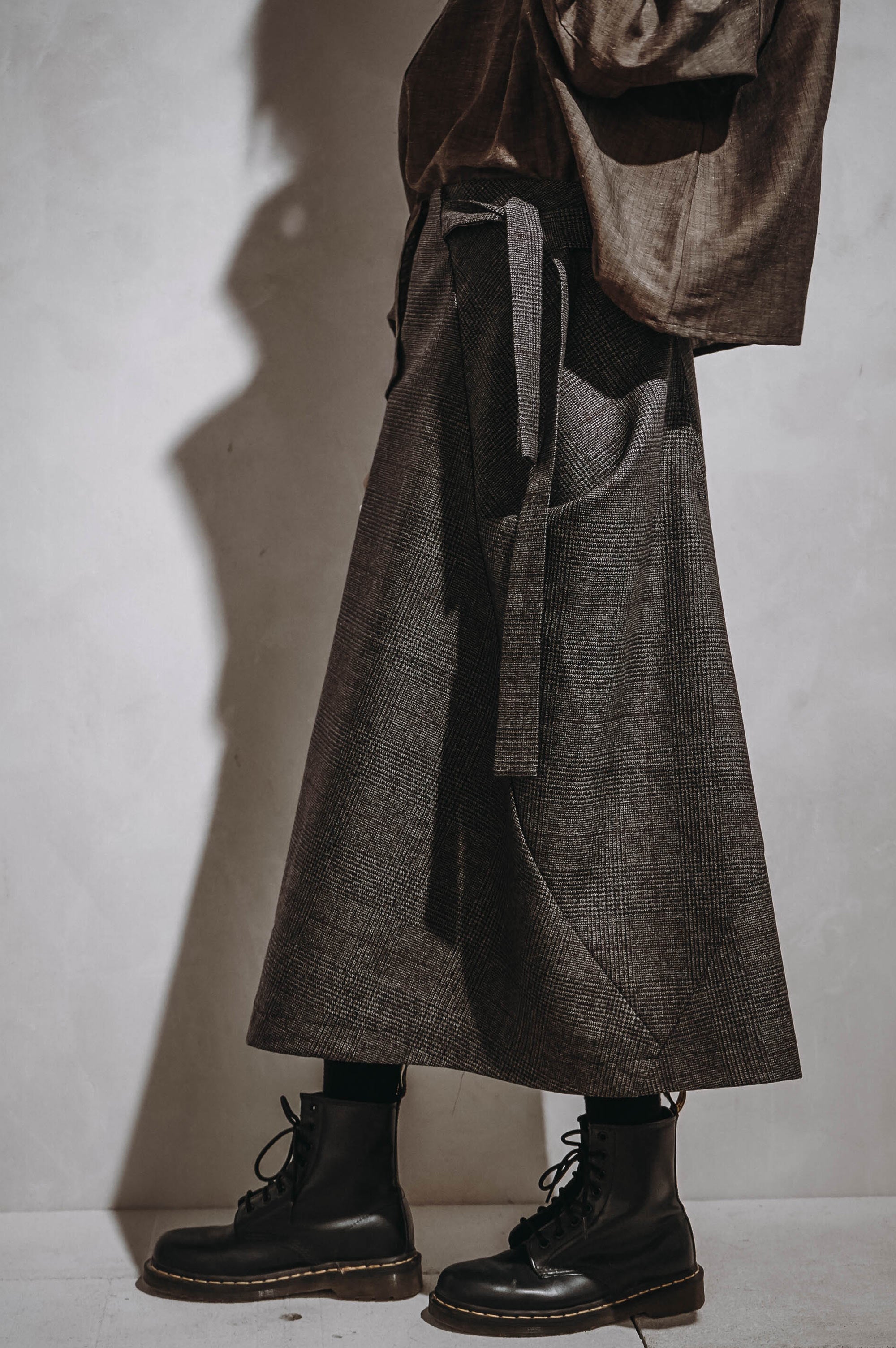 So she says wool skirt