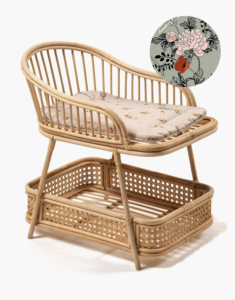 Changing table Jimbaran and its exclusive Luxury Roses upholstery