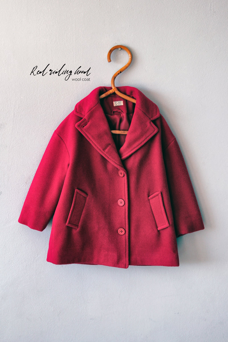 Red riding hood wool coat