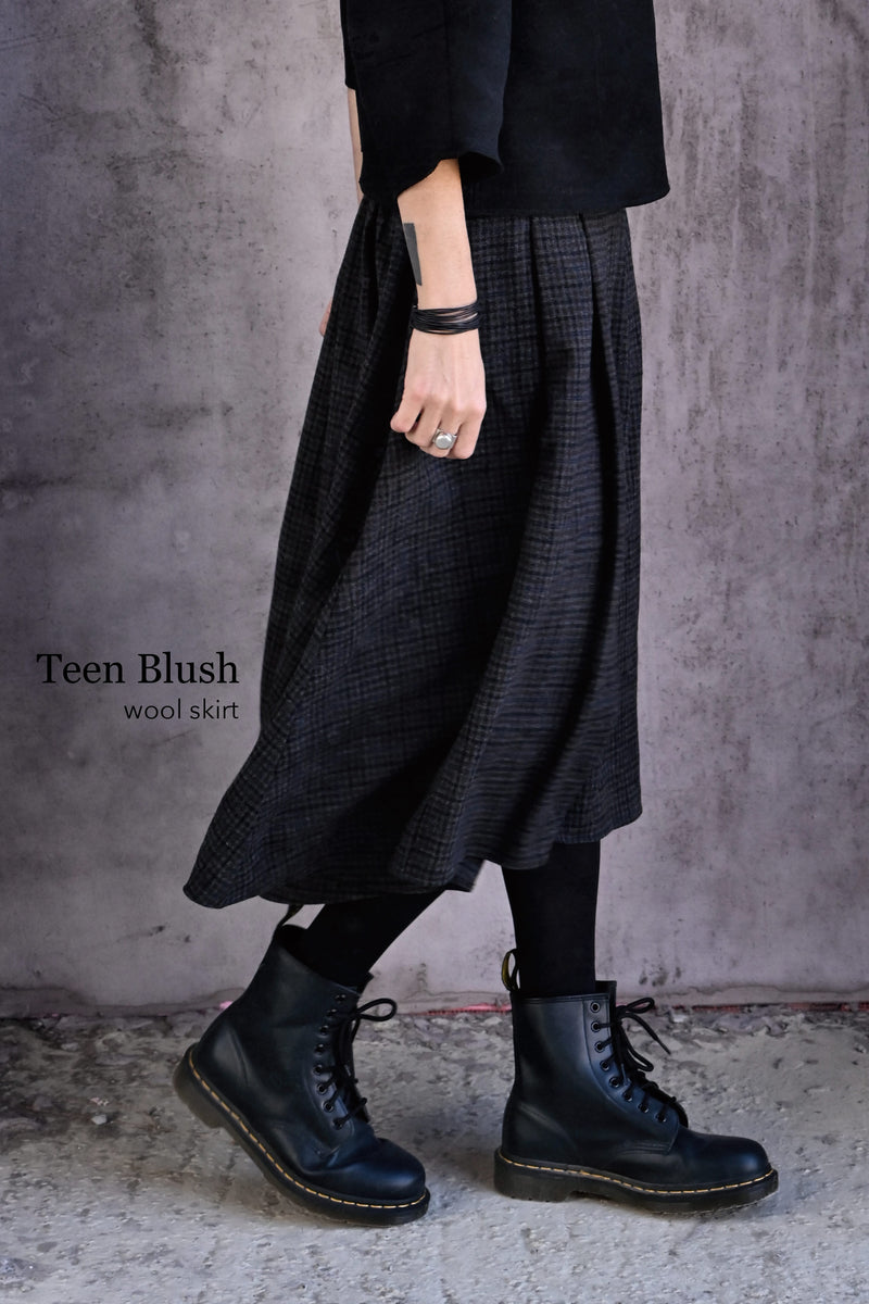Teen Blush Wool Skirt