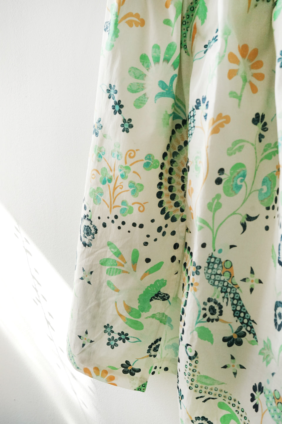 Flower cotton skirt